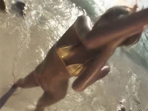 Sexy And Tight Bikini Beach Dance Upscaled