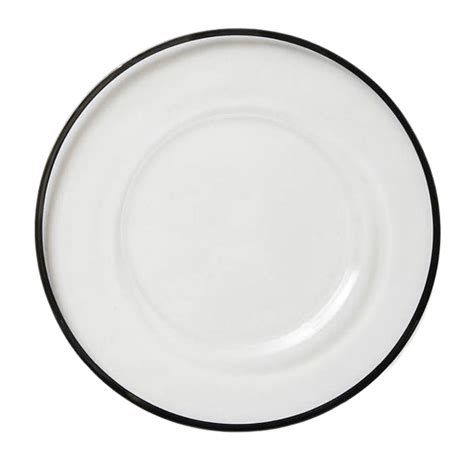 Black Rim Glass Charger Plate Pth Event Hire Services