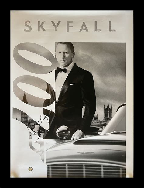 Daniel Craig Signed Skyfall Movie Poster Artofit