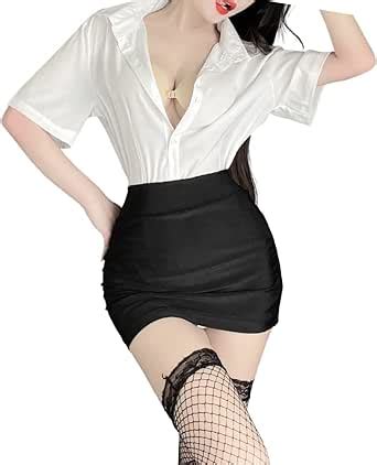 Amazon Qnclo Women S Cosplay Secretary Ol Uniform Sexy Underwear Sexy Lingerie Temptation