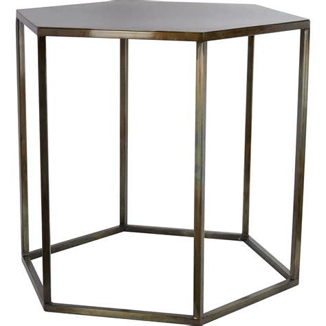 Gold Tone Hexagon Side Table - TK Maxx | Side table, Hexagon sides, Table