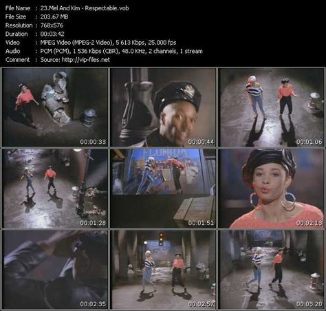 mel  kim respectable   video clip  vob