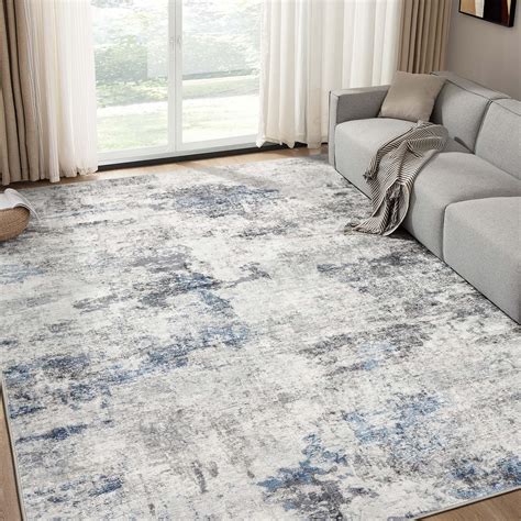 Living Room Area Rugs X Abstract Large Soft Indoor Washable Rug