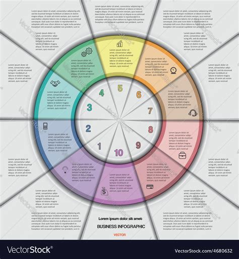 template  text areas   positions vector image