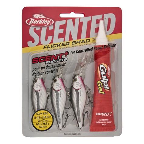 Berkley 7 Cm Black Silver Flicker Shad Pro Pack 1572451 Blains