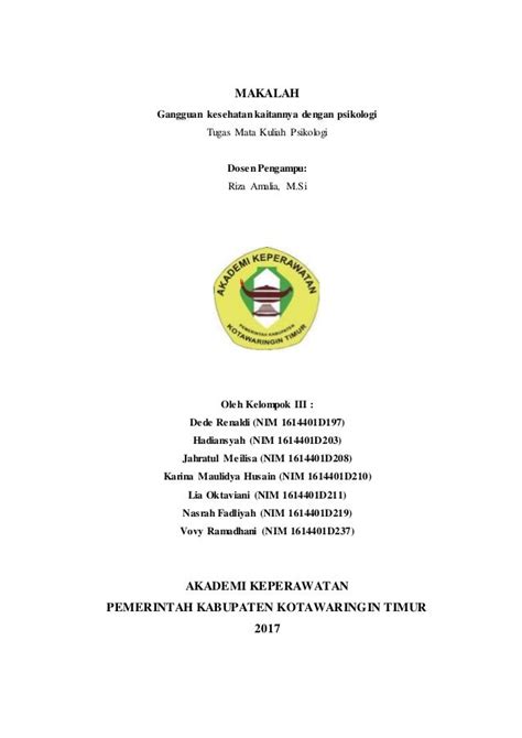 contoh cover makalah individu kuliah