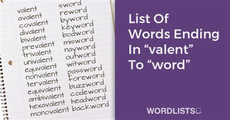 List Of Words Ending In Ght