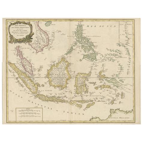 antique map   indonesian  philippine archipelagos   de