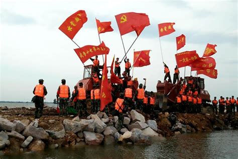 Repairs Completed On Dike Breach In Rain Battered Central China The