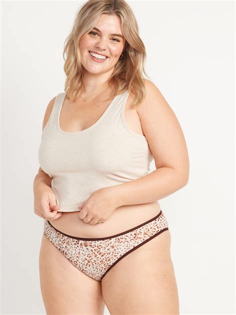 High Waisted Supima Cotton Blend Bikini Underwear Old Navy