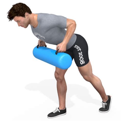 Aquabag Bent Over Row Split Stance Video Exercise Guide