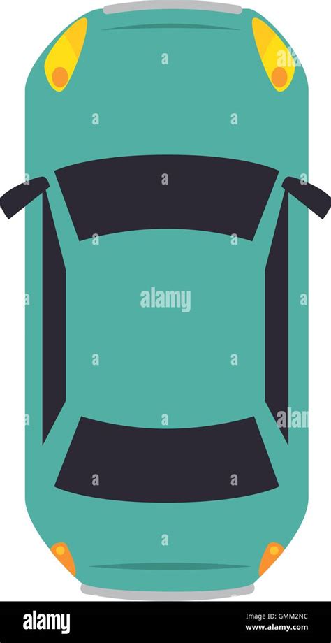 car vehicle top view stock vector image art alamy