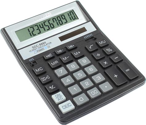 Калькулятор "Citizen" №SDC-888XBK чорн. (12-розряд.)(10)(40) (ID ...