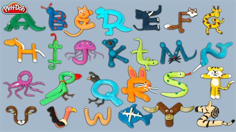 Play Doh Abc Abc Phonics Song Playdoh Animals Playdoh Alphabets