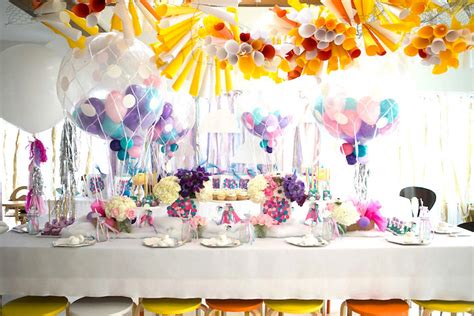 Kara S Party Ideas Girly Hot Air Balloon Birthday Party Kara S Party Ideas