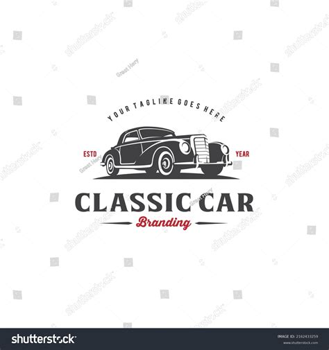 Car Classic Logo Design Vector Image Stock Vector (Royalty Free