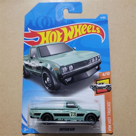 Jual HOT WHEELS DATSUN 620 HW HOT TRUCKS GREEN ARMY Shopee