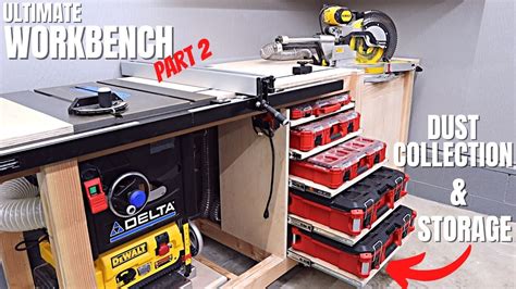 Table Saw And Chop Saw Workbench Boost Your Workshop Efficiency With