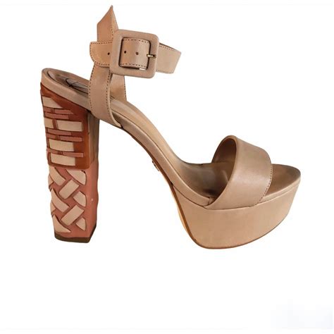 Sand Lia Nude Meia Pata Salto Tran Ado Tamanho E Shopee Brasil