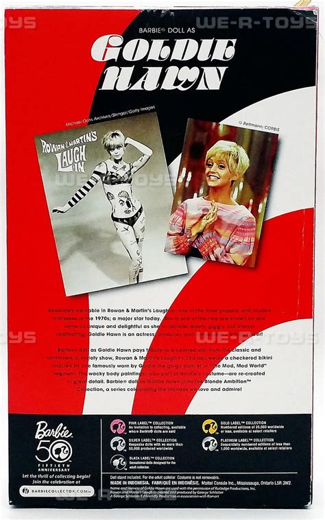 Goldie Hawn Blonde Ambition Barbie Doll 2008 Mattel #N8134 - We-R-Toys