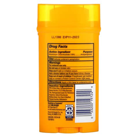 Arm & Hammer, Ultra Max Antiperspirant (28г), твердий дезодорант ...