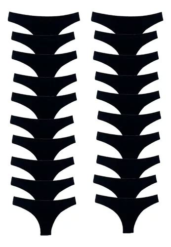 Kit Calcinhas Fio Dental Algodão Básica Lisa Lingerie Parcelamento