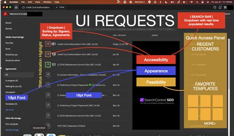 adobe acrobat user interface ui design requests adobe product