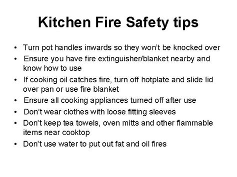 Tool Box Talks Fire Safety Fire Safety Tips
