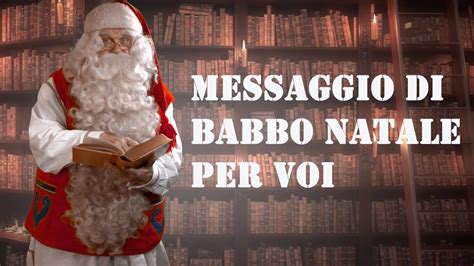 Messagio Di Babbo Natale Santa Claus In Lapponia Per I Bambini