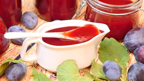 ВКУСНЕЙШИЙ СЛИВОВЫЙ СОУС К МЯСУ, заготовка на зиму - соус из слив с ...