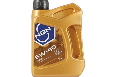 Моторное синтетическое масло NGN 5W-40 SN/CF GOLD, 1 л V172085602 ...