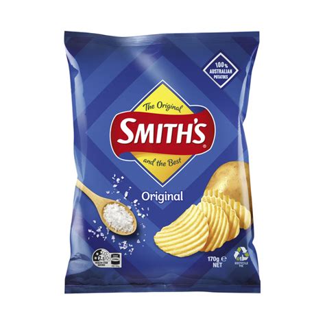 calories  smiths crinkle cut original potato chips calcount