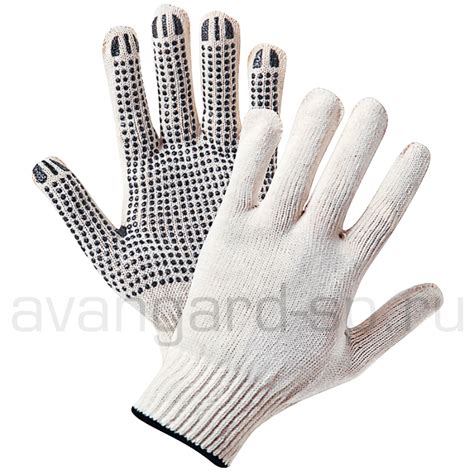 Перчатки х/б с ПВХ эконом | Cпецовка