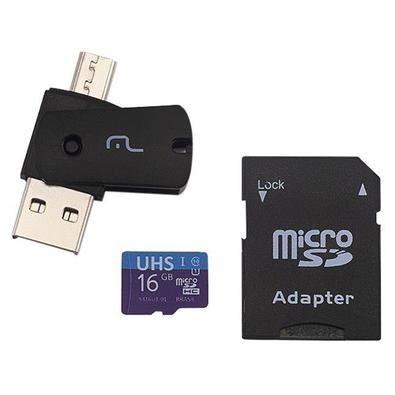 Cartão de Memória 16GB Micro SD Multilaser