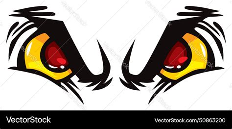 Angry eyes Royalty Free Vector Image - VectorStock