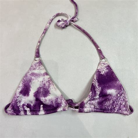 Conjunto Bikini Zaful Violeta Con Blanco ARCaiDa