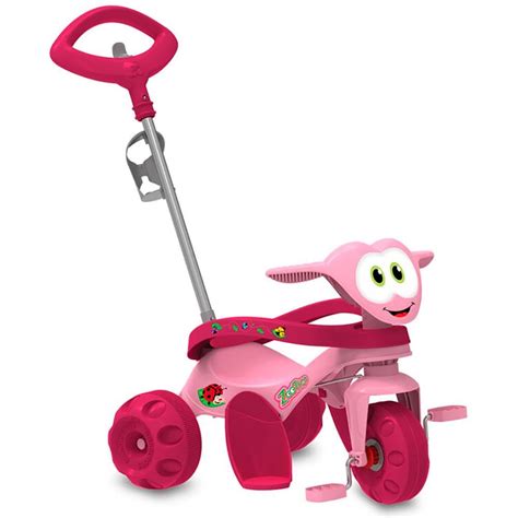 Velotrol Da Bandeirante - Triciclo Velotrol Bandeirante Zootico Passeio e Pedal Rosa | Shopee Brasil