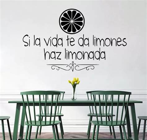 Vinilos Decorativos P Pared Frases Si La Vida Te Da Limones