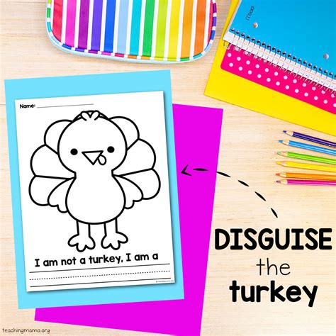 Disguise A Turkey Coloring Page | Gerald Printable