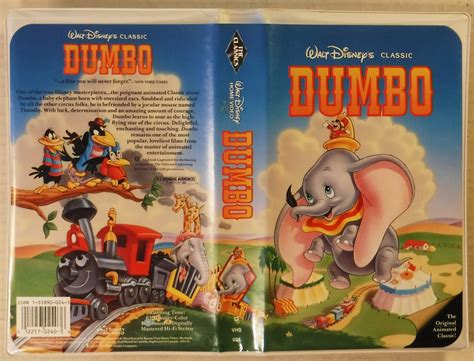 Dumbo Vhs Walt Disney Classic Black Diamond Red Signature