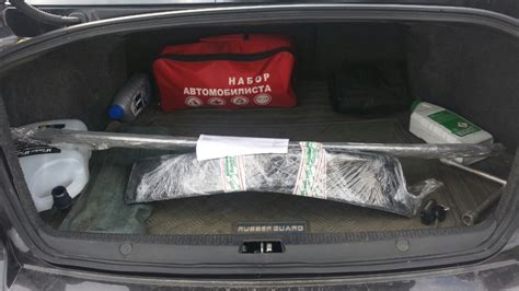 Клыки на бампер. Козырек на заднее стекло. — Mitsubishi Lancer X, 1,5 л ...