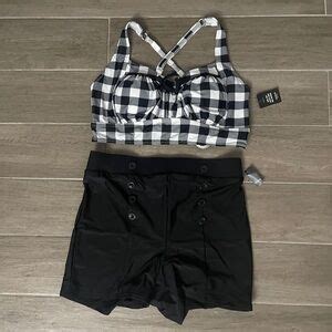 Torrid Swim Torrid Nwt Retro Wireless Ruched Cups Bikini Top And Bottom Set Poshmark