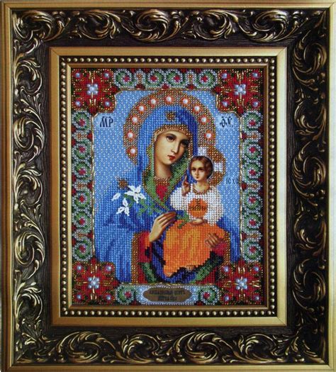 Вышивка икон бисером