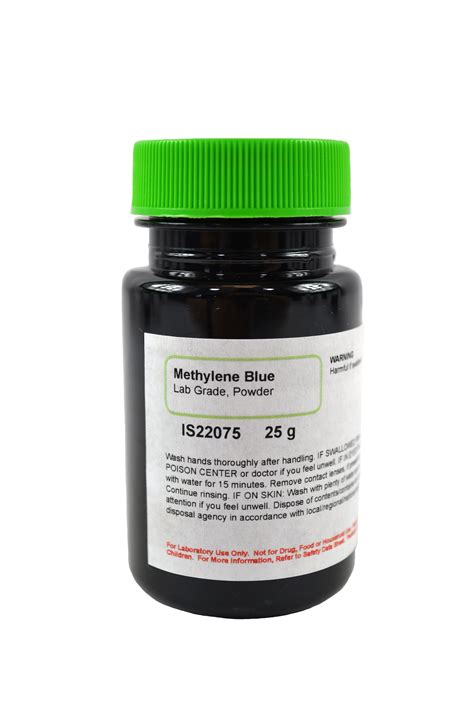 Methylene Blue Chloride Powder Lab Grade 25g Nebraska Scientific
