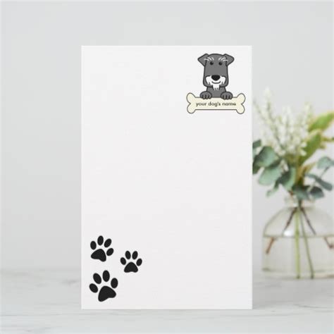 Personalized Miniature Schnauzer Stationery Zazzle