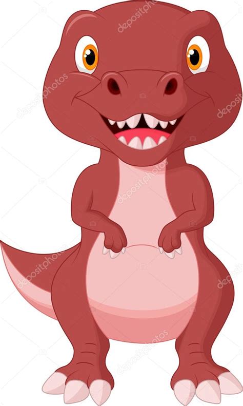 Cute Dinosaur Cartoon Stock Vector Tigatelu