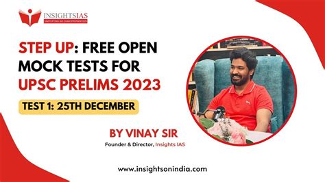 STEP UP PRELIMS 2023 FREE OPEN MOCK Test Series For UPSC