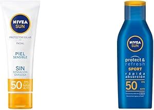 Nivea Sun Protector Solar Facial Para Piel Sensible Ml Protector