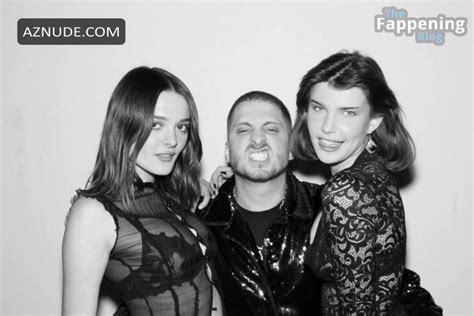 Charlotte Lawrence Sexy Flashes Her Hot Breasts With Friends In Beverly Hills AZNude