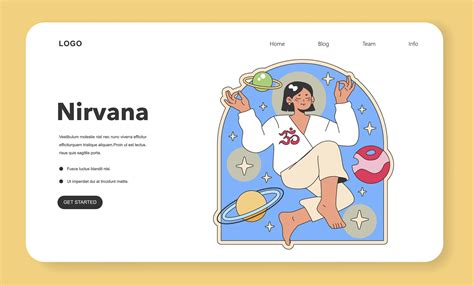 nirvana concept illustration flat illustration  vector art